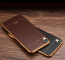 VAKU ® OPPO F1 PLUS European Leather Stitched Gold Electroplated Soft TPU Back Cover