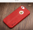 Vorson ® Apple iPhone 5 / 5S / SE Lexza Series Double Stitch Leather Shell with Metallic Logo Display Back Cover