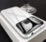Vaku ® Vivo V9 Polarized Glass Glossy Edition PC 4 Frames + Ultra-Thin Case Back Cover