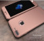 i-Paky ® Apple iPhone 7 Plus 360 Full Protection Metallic Finish 3-in-1 Ultra-thin Slim Front Case + Tempered + Back Cover