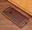 Vaku ® Vivo V7 Plus Leather Stitched Gold Electroplated Soft TPU Back Cover