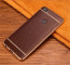 Vaku ® Oppo F5 Leather Stitched Gold Electroplated Soft TPU Back Cover