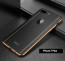 VAKU ® Apple iPhone 7 Plus Vertical Leather Stitched Gold Electroplated Soft TPU Back Cover