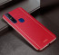 Vaku ® Vivo V15 Vertical Leather Stitched Gold Electroplated Soft TPU Back Cover