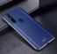 Vaku ® Vivo V15 Vertical Leather Stitched Gold Electroplated Soft TPU Back Cover