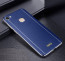 Vaku ® Vivo V7 Plus Vertical Leather Stitched Gold Electroplated Soft TPU Back Cover