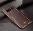 VAKU ® Samsung Galaxy Note 8 Vertical Leather Stitched Gold Electroplated Soft TPU Back Cover