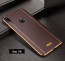VAKU ® Vivo V9 Vertical Leather Stitched Gold Electroplated Soft TPU Back Cover