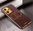 Vaku ® Xiaomi Redmi Note 12 5G Skylar Leather Pattern Gold Electroplated Soft TPU Back Cover