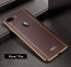 VAKU ® Apple iPhone 7 Plus Vertical Leather Stitched Gold Electroplated Soft TPU Back Cover