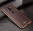 Vaku ® Oppo A9 2020 Vertical Leather Stitched Gold Electroplated Soft TPU Back Cover