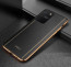Vaku ® Samsung Galaxy S10 Lite Vertical  Leather Stitched Gold Electroplated Soft TPU Back Cover