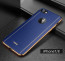 VAKU ® Apple iPhone 7 Vertical Leather Stitched Gold Electroplated Soft TPU Back Cover