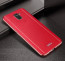 VAKU ® Vertical Leather Stitched Gold Electroplated Soft TPU Back Cover