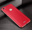 Vaku ® Vivo V7 Plus Vertical Leather Stitched Gold Electroplated Soft TPU Back Cover