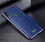 Vaku ®  Vivo Z1 Pro Vertical Leather Stitched Gold Electroplated Soft TPU Back Cover