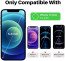 Vaku ® 2in1 Combo Apple iPhone 12 Mini Liquid Silicon Velvet-Touch Silk Finish Shock-Proof Back Cover with Dust filter Tempered Glass (Blue)