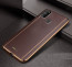 Vaku ® Samsung Galaxy M21 Vertical Leather Stitched Gold Electroplated Soft TPU Back Cover