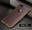VAKU ® Apple iPhone 7 Plus Vertical Leather Stitched Gold Electroplated Soft TPU Back Cover