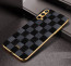 Vaku ® OnePlus Nord CE Cheron Series Leather Stitched Gold Electroplated Soft TPU Back Cover