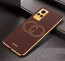Vaku ® Vivo V21 5G Skylar Leather Finish Gold Electroplated Soft TPU Back Cover