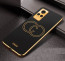 Vaku ® Vivo V21 5G Skylar Leather Finish Gold Electroplated Soft TPU Back Cover