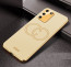 Vaku ® Samsung Galaxy S10 Lite Skylar Leather Pattern Gold Electroplated Soft TPU Back Cover