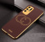 Vaku ® Oppo F19 Pro Plus 5G Skylar Leather Pattern Gold Electroplated Soft TPU Back Cover