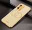 Vaku ® Xiaomi 11T Pro 5G Skylar Leather Pattern Gold Electroplated Soft TPU Back Cover