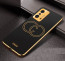 Vaku ® Xiaomi 11T Pro 5G Skylar Leather Pattern Gold Electroplated Soft TPU Back Cover