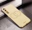 Vaku ® Oneplus Nord Skylar Leather Pattern Gold Electroplated Soft TPU Back Cover