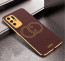 Vaku ® Oppo F19 Pro Plus 5G Skylar Leather Pattern Gold Electroplated Soft TPU Back Cover