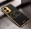 Vaku ® Vivo T1 4G Skylar Leather Pattern Gold Electroplated Soft TPU Back Cover