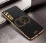 Vaku ® Oneplus Nord Skylar Leather Pattern Gold Electroplated Soft TPU Back Cover