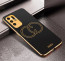 Vaku ® Oppo F19 Pro Plus 5G Skylar Leather Pattern Gold Electroplated Soft TPU Back Cover