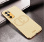Vaku ® Oppo Reno6 5G Skylar Leather Pattern Gold Electroplated Soft TPU Back Cover