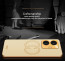 Vaku ® Vivo T1 4G Skylar Leather Pattern Gold Electroplated Soft TPU Back Cover