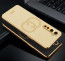 Vaku ® Oneplus Nord Skylar Leather Pattern Gold Electroplated Soft TPU Back Cover