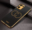 Vaku ® Oppo F21 Pro Skylar Leather Pattern Gold Electroplated Soft TPU Back Cover