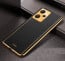 Vaku ® Xiaomi Redmi Note 12 5G Luxemberg Series Leather Stitched Gold Electroplated Soft TPU Back Cover