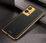 Vaku ® Vivo Y55 5G Luxemberg Leather Pattern Gold Electroplated Soft TPU Back Cover