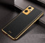 Vaku ® Oppo K10 4G Luxemberg Series Leather Stitched Gold Electroplated Soft TPU Back Cover