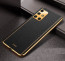 Vaku ® Samsung Galaxy A51 Luxemberg Series Leather Stitched Gold Electroplated Soft TPU Back Cover