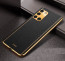 Vaku ® Samsung Galaxy A31 Luxemberg Leather Stitched Gold Electroplated Soft TPU Back Cover