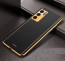 Vaku ® Oppo Reno6 5G Luxemberg Series Leather Stitched Gold Electroplated Soft TPU Back Cover