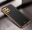 Vaku ® Samsung Galaxy M53 5G Luxemberg Series Leather Stitched Gold Electroplated Soft TPU Back Cover