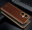 Vaku ® OnePlus Nord CE 3 5G Luxemberg Series Leather Stitched Gold Electroplated Soft TPU Back Cover