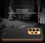 Vaku ® Samsung Galaxy A33 5G Luxemberg Leather Stitched Gold Electroplated Soft TPU Back Cover