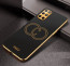 Vaku ® OnePlus 8T Skylar Leather Pattern Gold Electroplated Soft TPU Back Cover