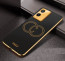 Vaku ® Vivo T1x Skylar Leather Pattern Gold Electroplated Soft TPU Back Cover